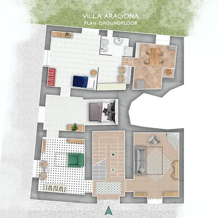 Villa Aragona Historic With Views And Guest Services